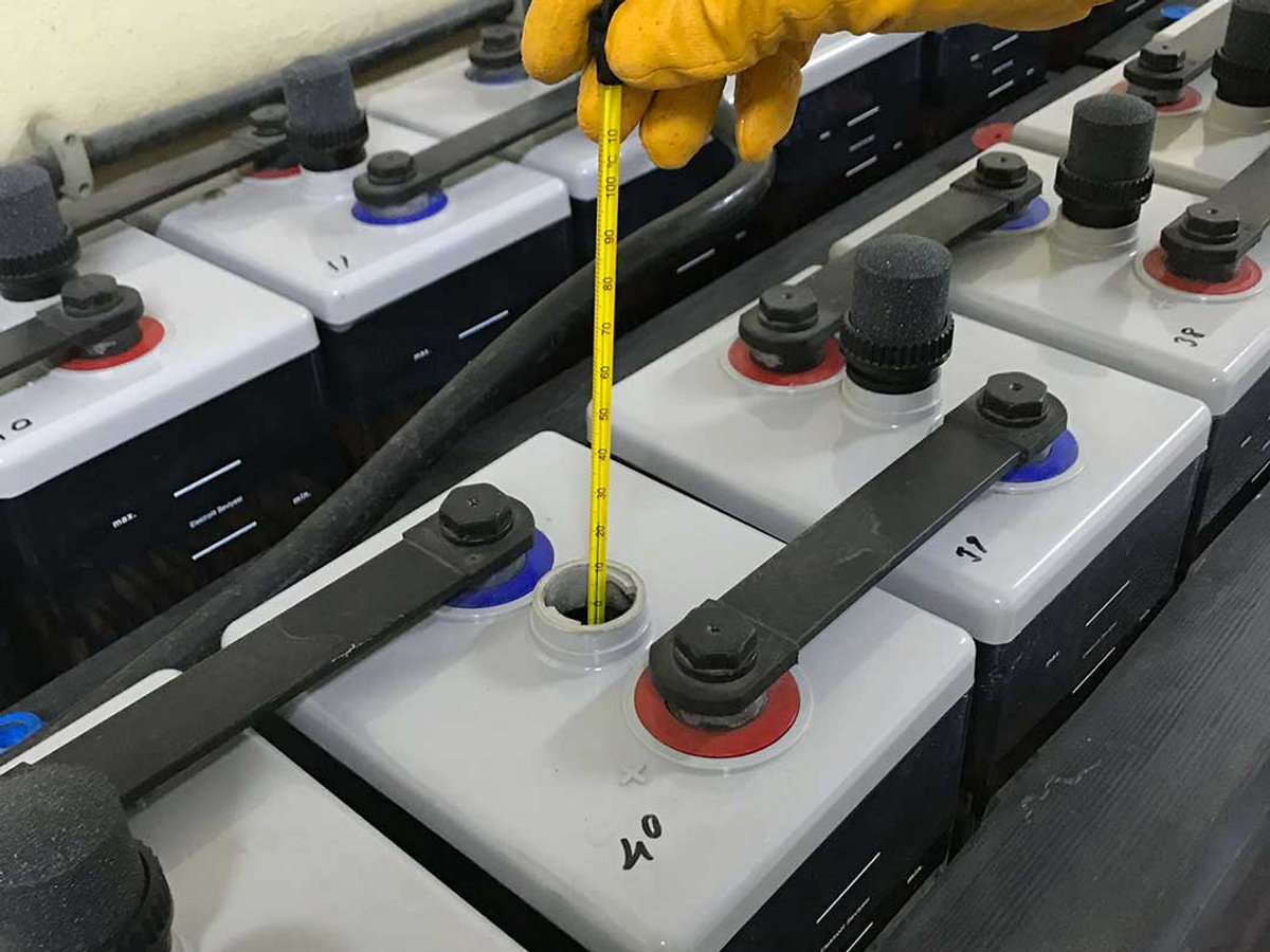Transformer core during assembly