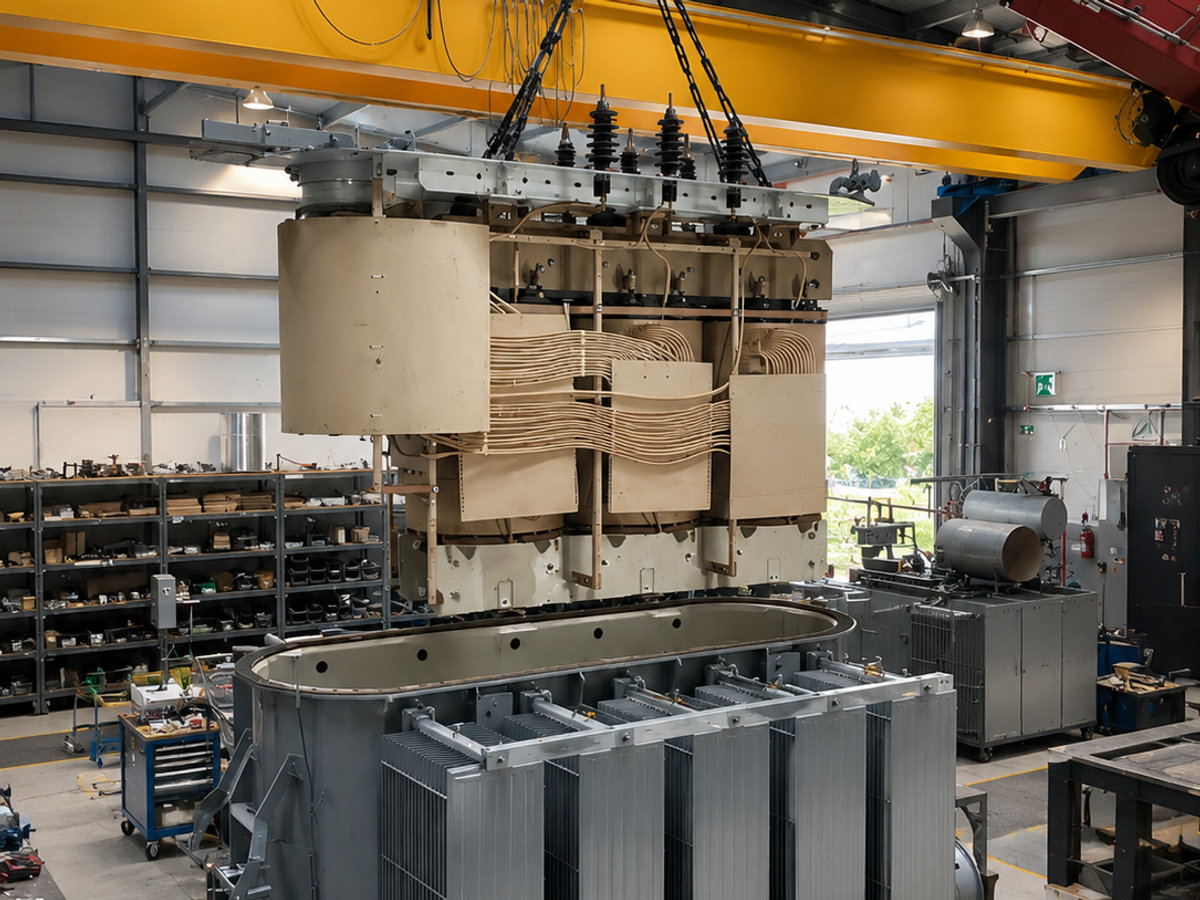 Transformer overhaul in the workshop