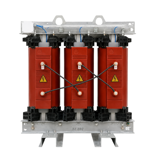 Cast resin dry-type transformer with red epoxy windings